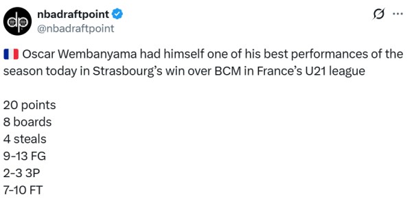 开云中国-马刺打造兄弟篮球？文班亚马弟弟20分8板4断 今年有资格参加选秀